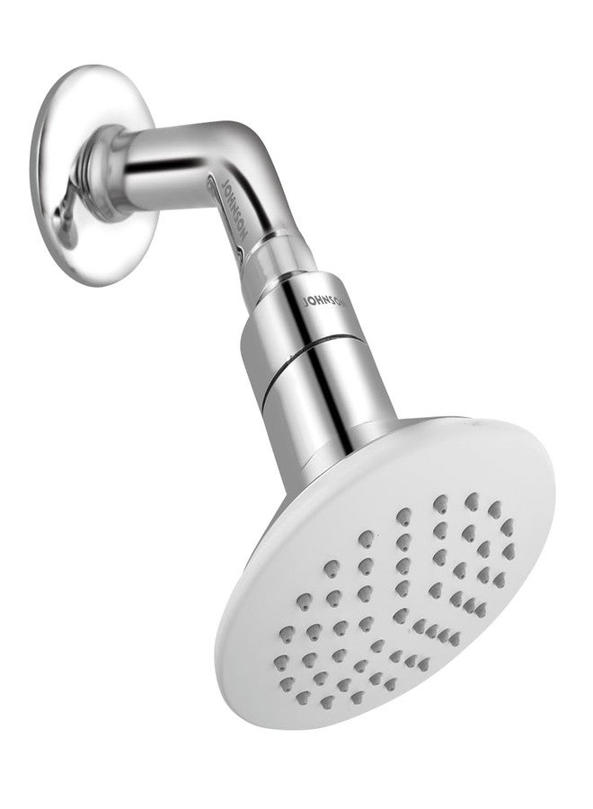 Johnson Bathrooms Johnson Ocean Round Overhead Shower without Shower Arm | ABS Material |Rotating head Overhead Shower|Single-Flow Setting |Anti-Corrosion | 1 Year Warranty (S0505CAMZ- Chrome) - Image 1